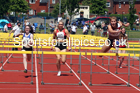 Womens under-20s 100 metres hurdles, 2021 Northern Senior and Under-20s Champs., Leigh. Photo: David T. Hewitson/Sports for All Pics